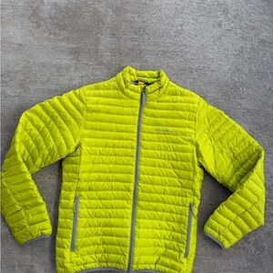 Eddie Bauer Mens S Travex EB700 Down Microlight Jacket Lime Green Hiking